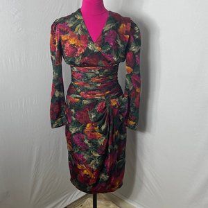 Vinatage Maggie Boutique multi colored 1980s dress